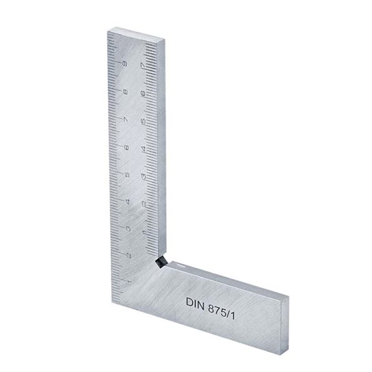 Swiss Steel Square with Ruler
